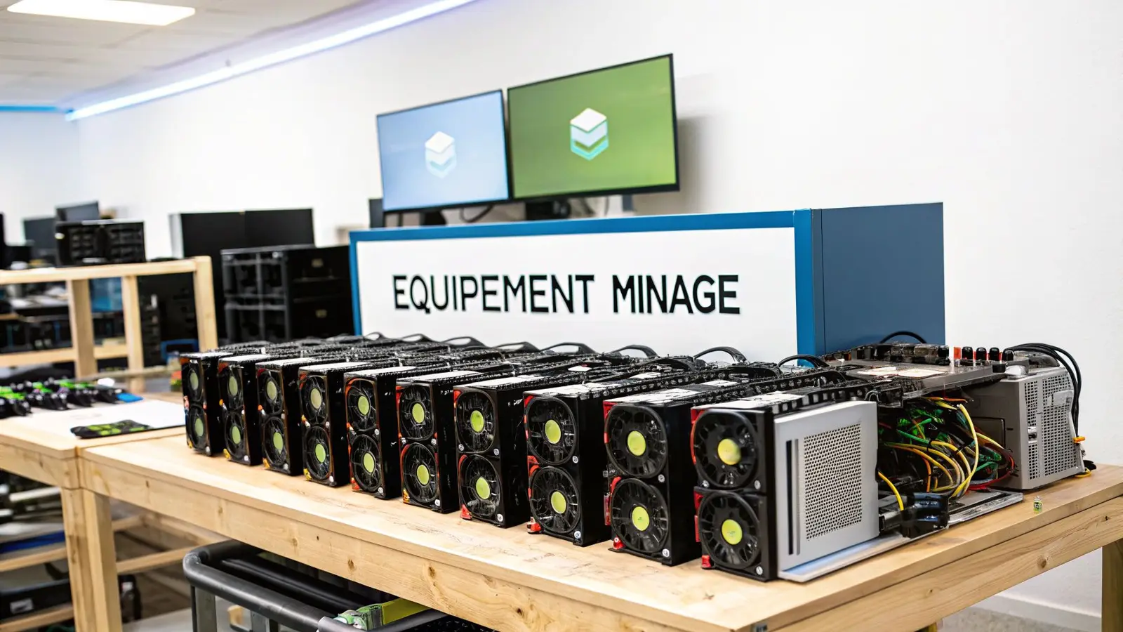 Facture d’électricité posée à côté d’un relevé de rentabilité de minage