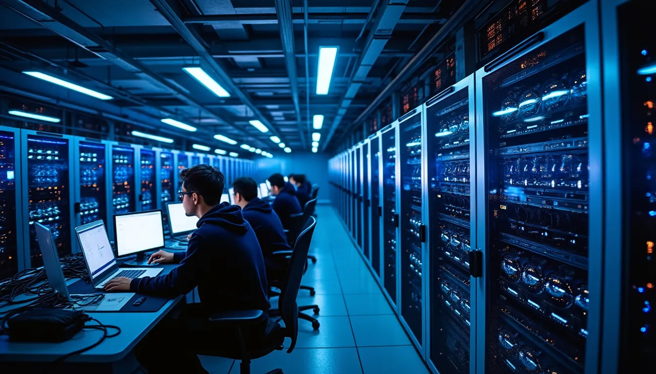serveur de pool de minage et machines connectées en stratum