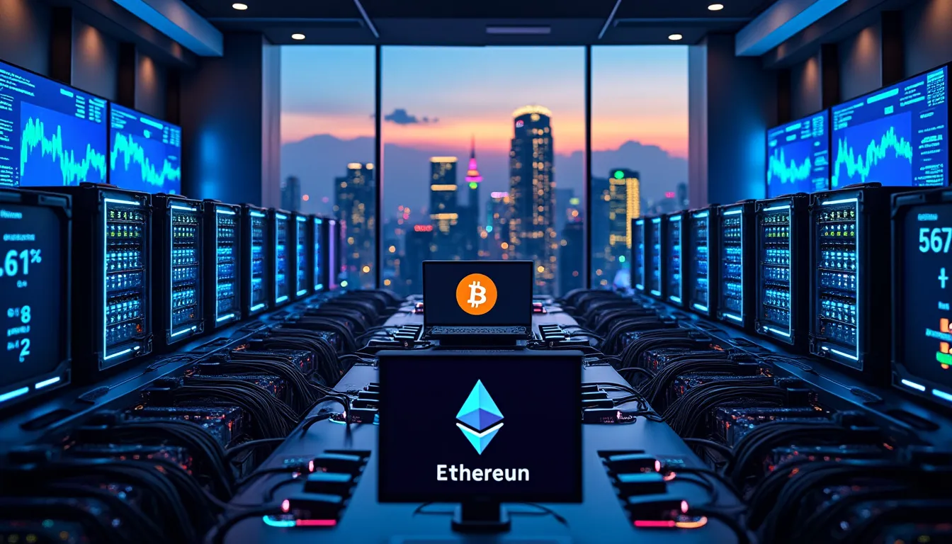 formulaire de déclaration de revenus et relevé de portefeuille crypto posés côte à côte sur un bureau